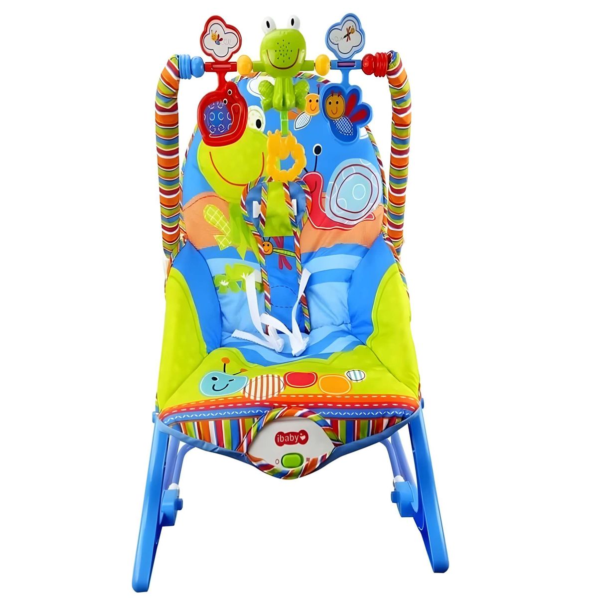 GENERICO - Mecedora Silla Para Bebé niño con vibracion Azul