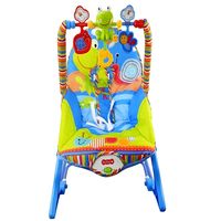 Mecedora Silla Para Bebé niño con vibracion Azul