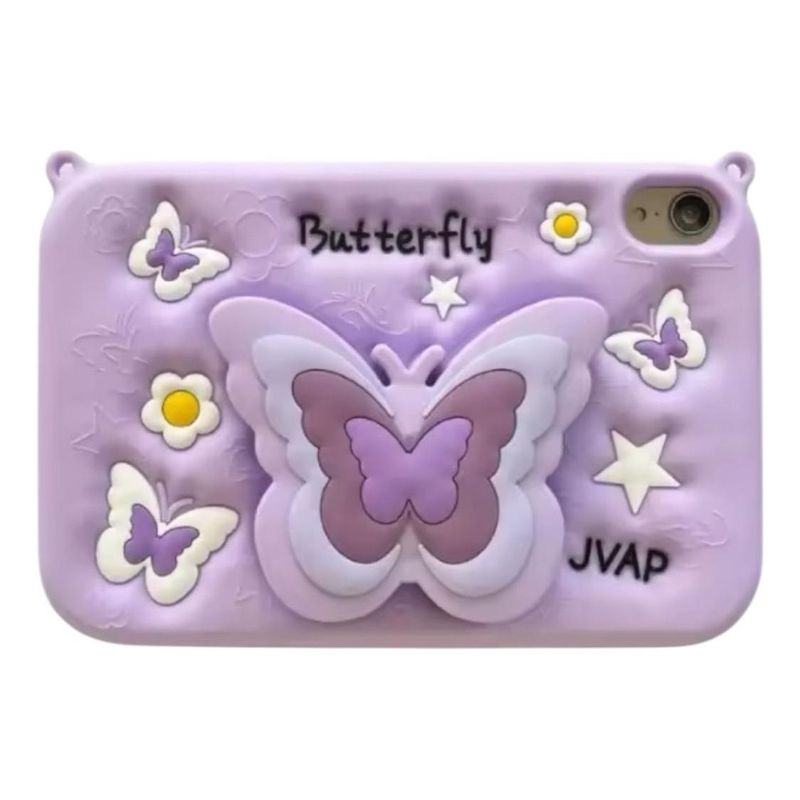 GENERICO - Funda Silicona Mariposas Giratoria para iPad Pro 11
