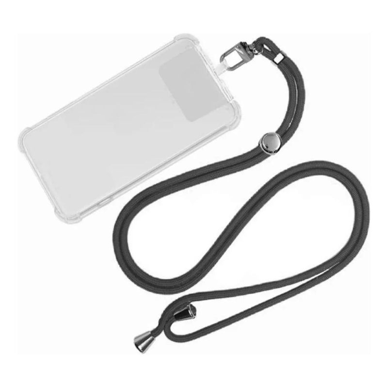GENERICO - Carcasa Antigolpes con Cuerda para Huawei P40 Pro Negro