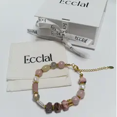 GENERICO - Pulsera piedras Cuarzo rosado - rodocrosita - labradorita