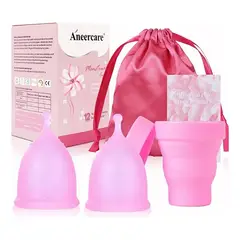 EDWINAYY - 2 Copas Menstruales Cup + 1 Vasos Esterilizadores