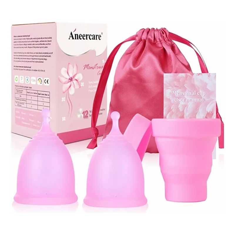 EDWINAYY - 2 Copas Menstruales Cup + 1 Vasos Esterilizadores
