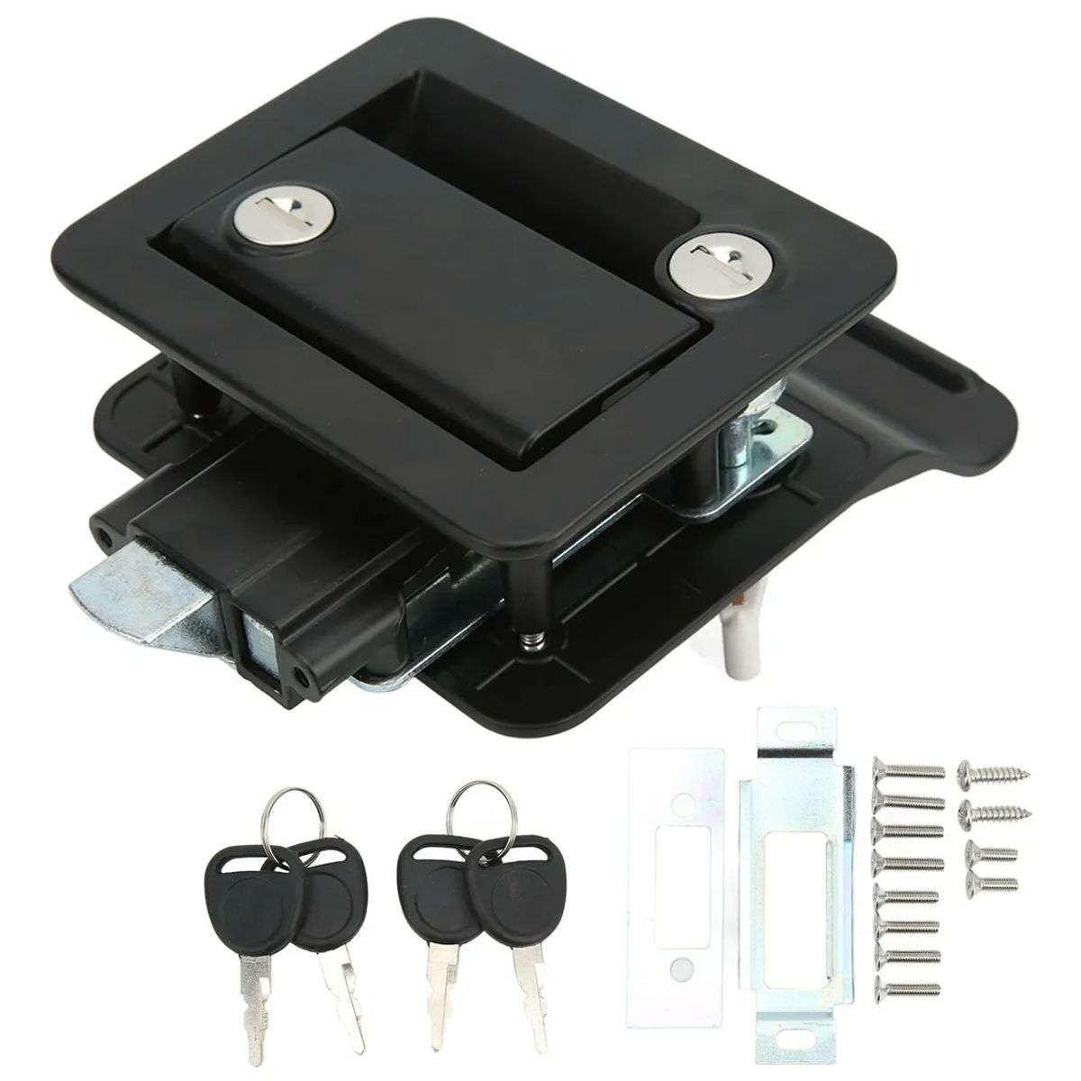 GENERICO - Chapa Cerradura Camper Casa Rodante Grande Incluye 2 Llaves