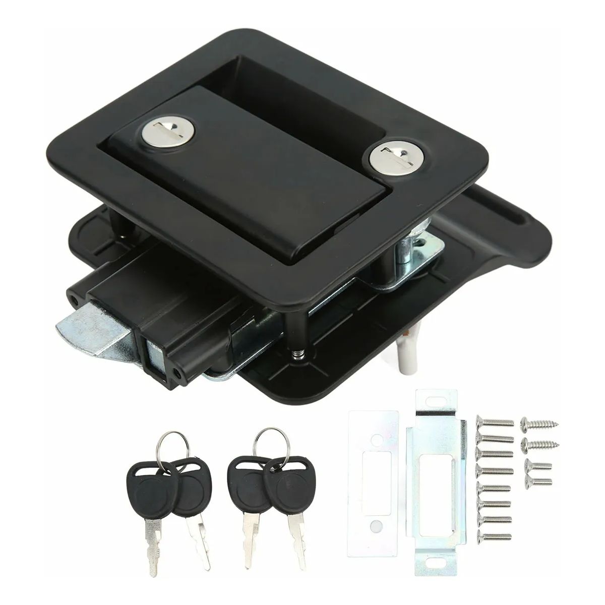 GENERICO - Chapa Cerradura Camper Casa Rodante Grande Incluye 2 Llaves