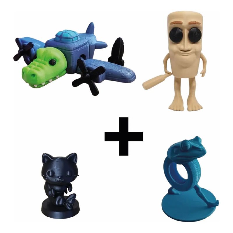 GENERICO - Juguetes Italian Brainrot - Pack Exclusivo de 4 Piezas