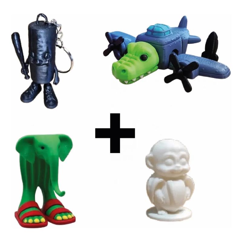 GENERICO - Juguetes Italian Brainrot - Pack de Figuras Únicas 4 Uds