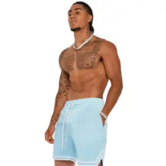 EDWINAYY - Short Depotivo Secado Rapido De Hombre Con Cordones