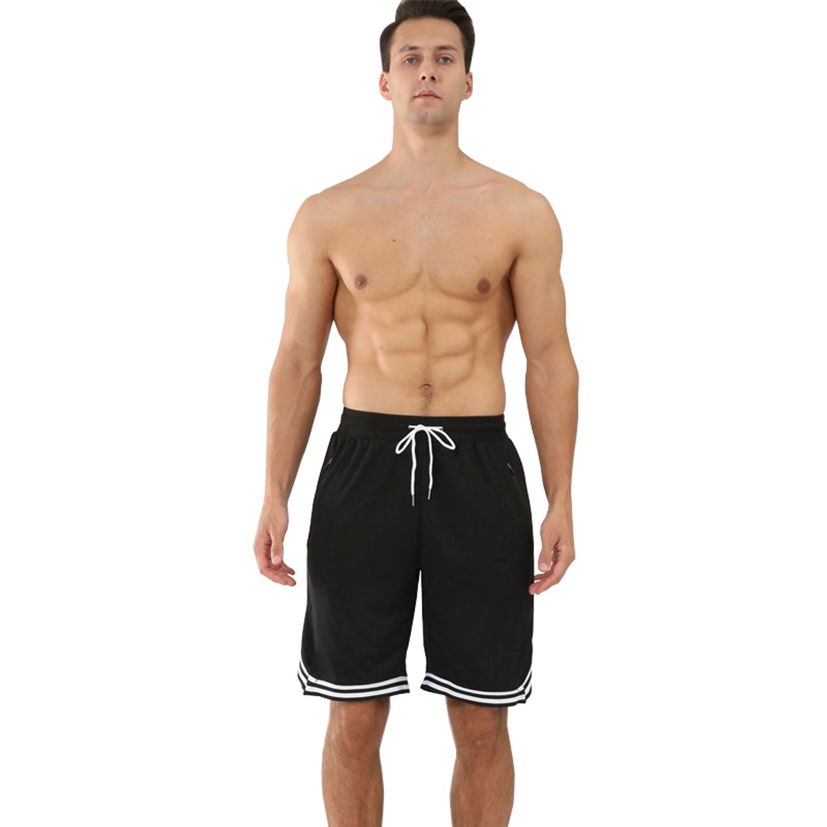 EDWINAYY - Short Depotivo Secado Rapido De Hombre Con Cordones