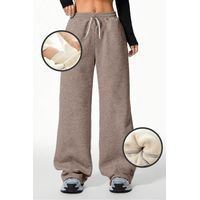 Pantalón Buzo Algodón Térmico Forrado en Chiporro Palazzo