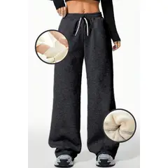 AGW - Pantalón Buzo Algodón Térmico Forrado en Chiporro Palazzo