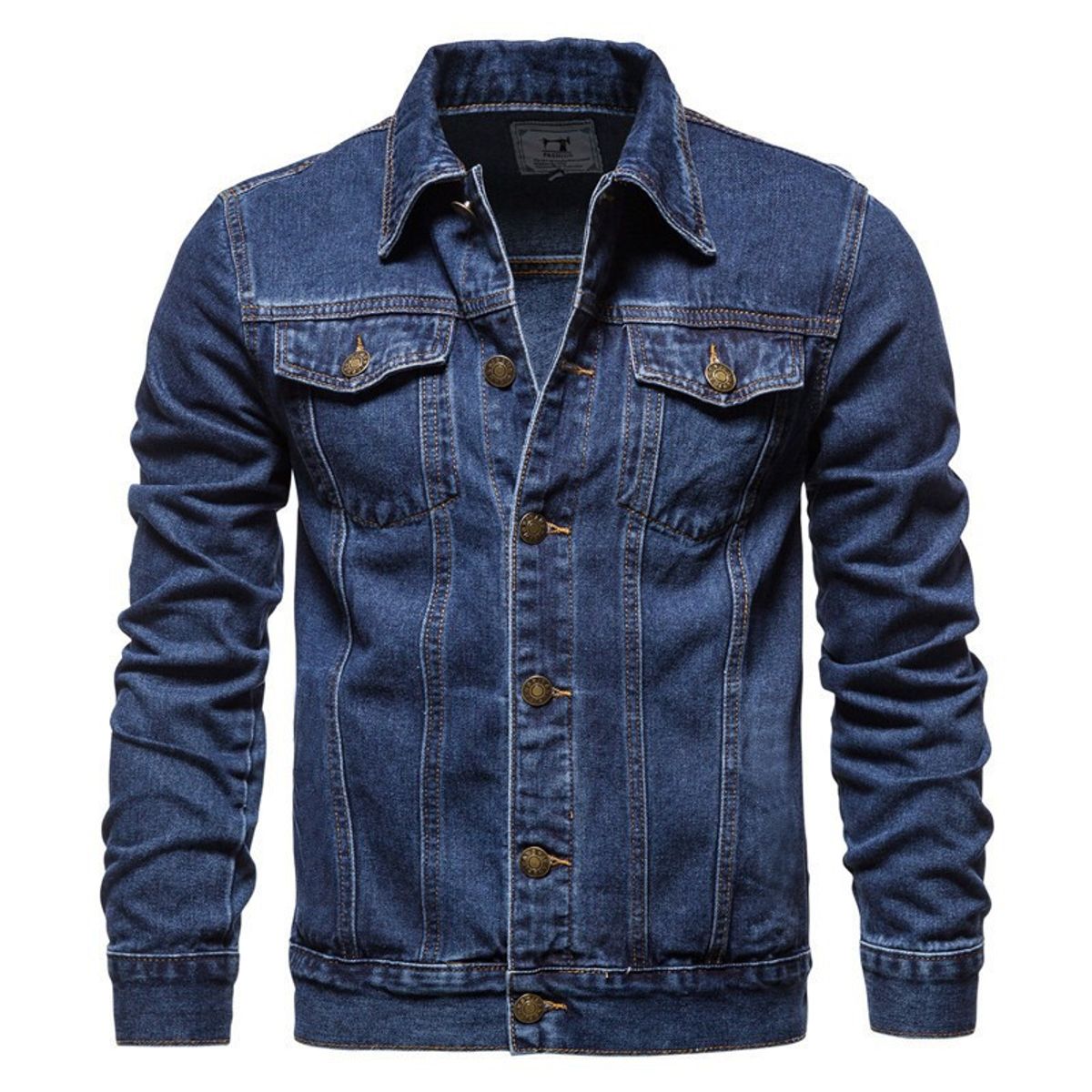 EDWINAYY - Chaqueta Denim Clásica Americanino Jacket Cuello En Punta