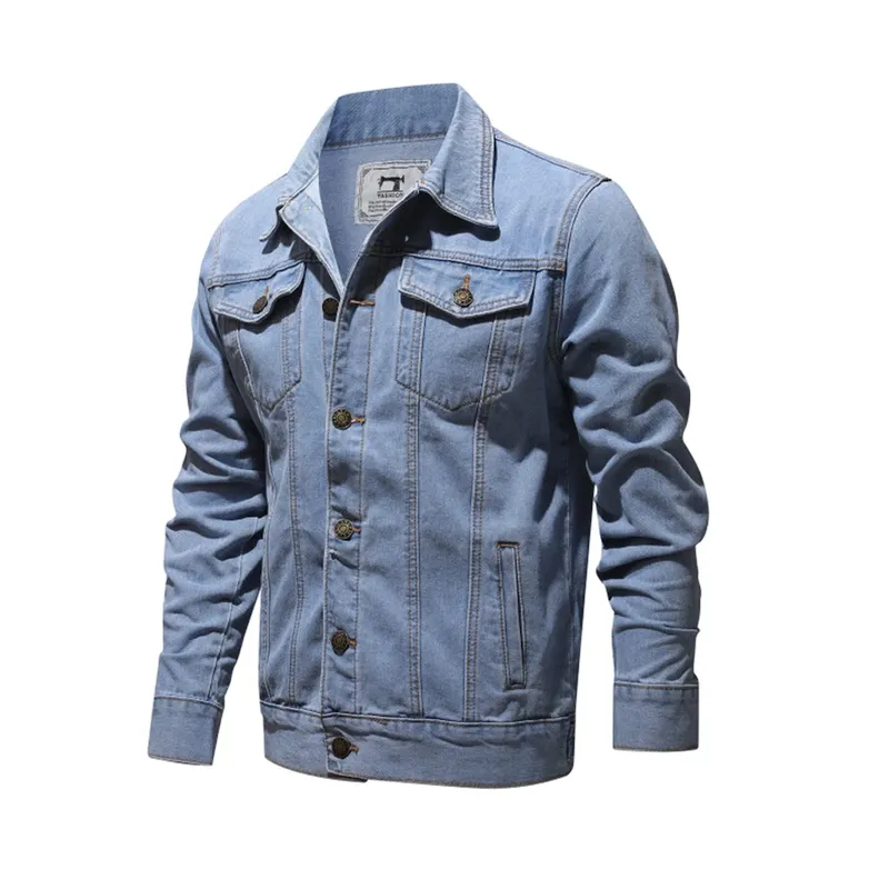 EDWINAYY - Chaqueta Denim Clásica Americanino Jacket Cuello En Punta