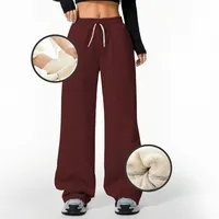 Pantalón Buzo Algodón Térmico Forrado en Chiporro Palazzo