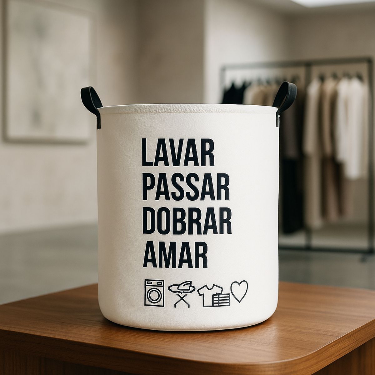 ARMONIA - Canasto para ropa amarillo 30x40 organizador lavandería 695