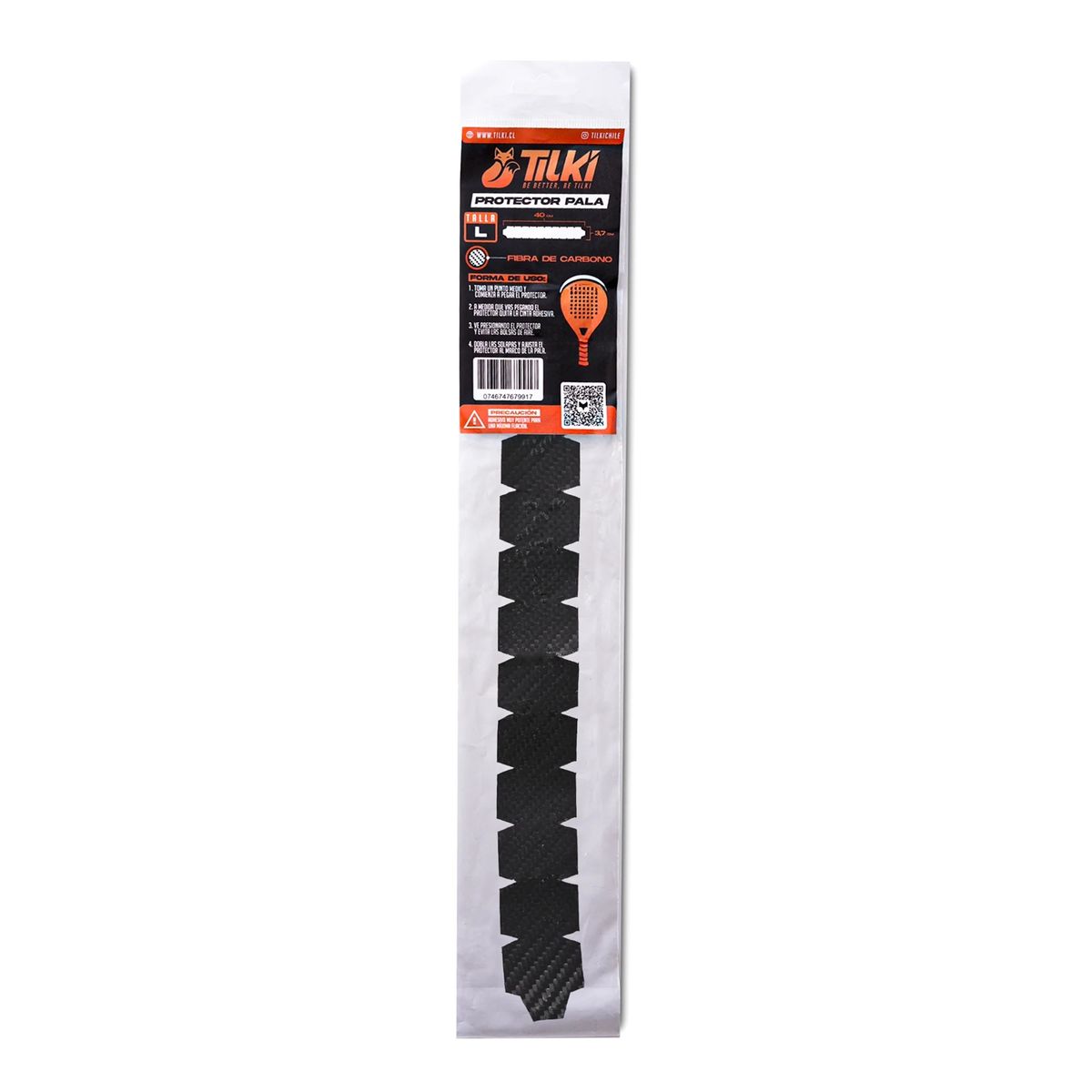 GENERICO - Protector Pala Tilki Fibra Carbono Talla L