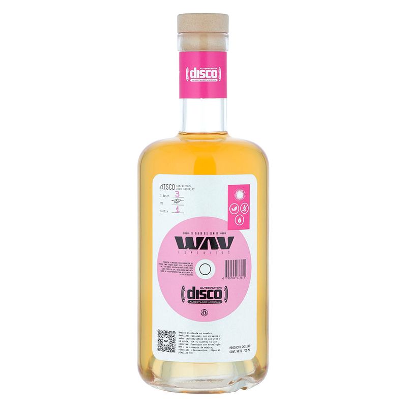 GENERICO - Destilado Nacional Sin Alcohol Disco Wav 700cc