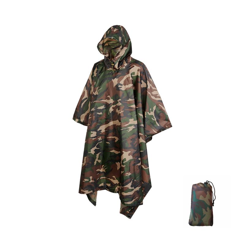 EDWINAYY - Poncho Impermeable Sin Olor Suave Capa Impermeable 213142cm