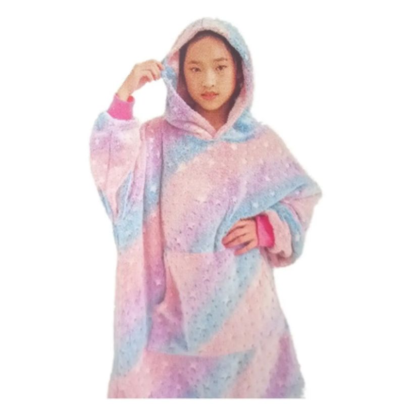 IRM - Poleron Sherpa Huggle Para Niñas Invierno Reversible Suave ESTRELLA
