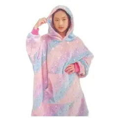 IRM - Poleron Sherpa Huggle Para Niñas Invierno Reversible Suave ESTRELLA