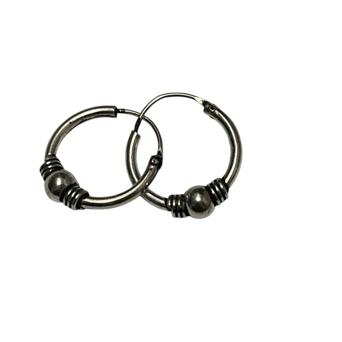 TAETHAI - Argollita plata 925 envejecida