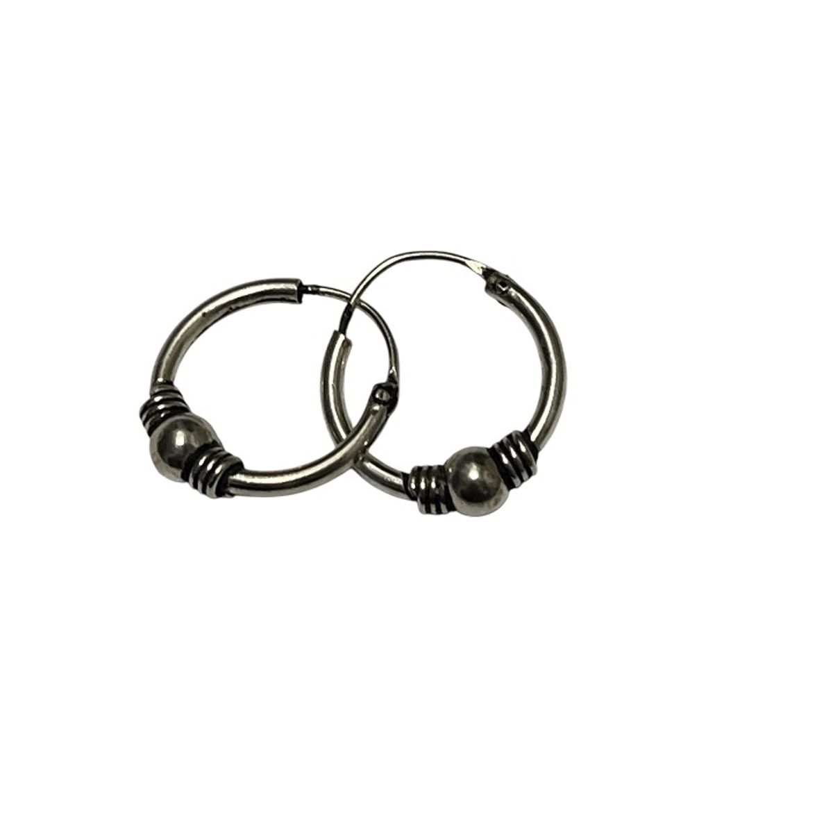 TAETHAI - Argollita plata 925 envejecida