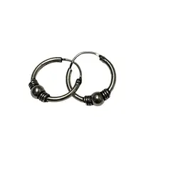 TAETHAI - Argollita plata 925 envejecida