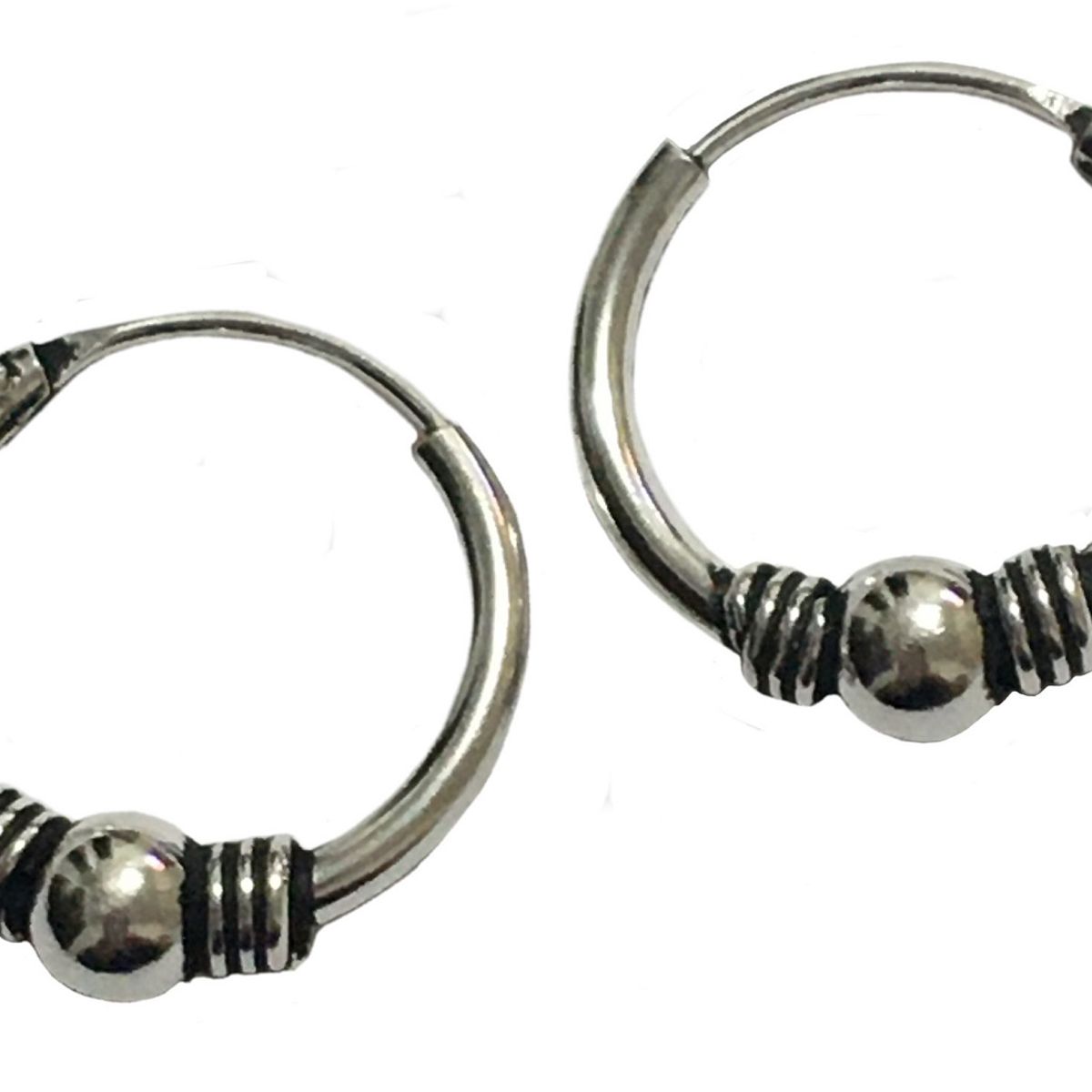 TAETHAI - Argollita plata 925 envejecida