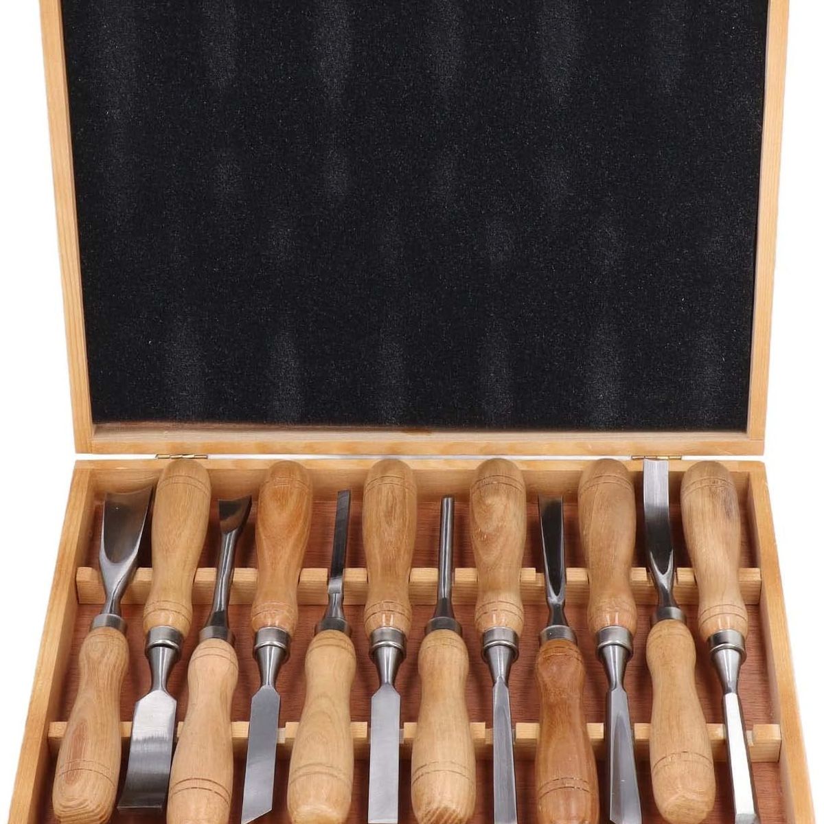 KUANGYE - Juego 12 Gubias Para Tallado Madera