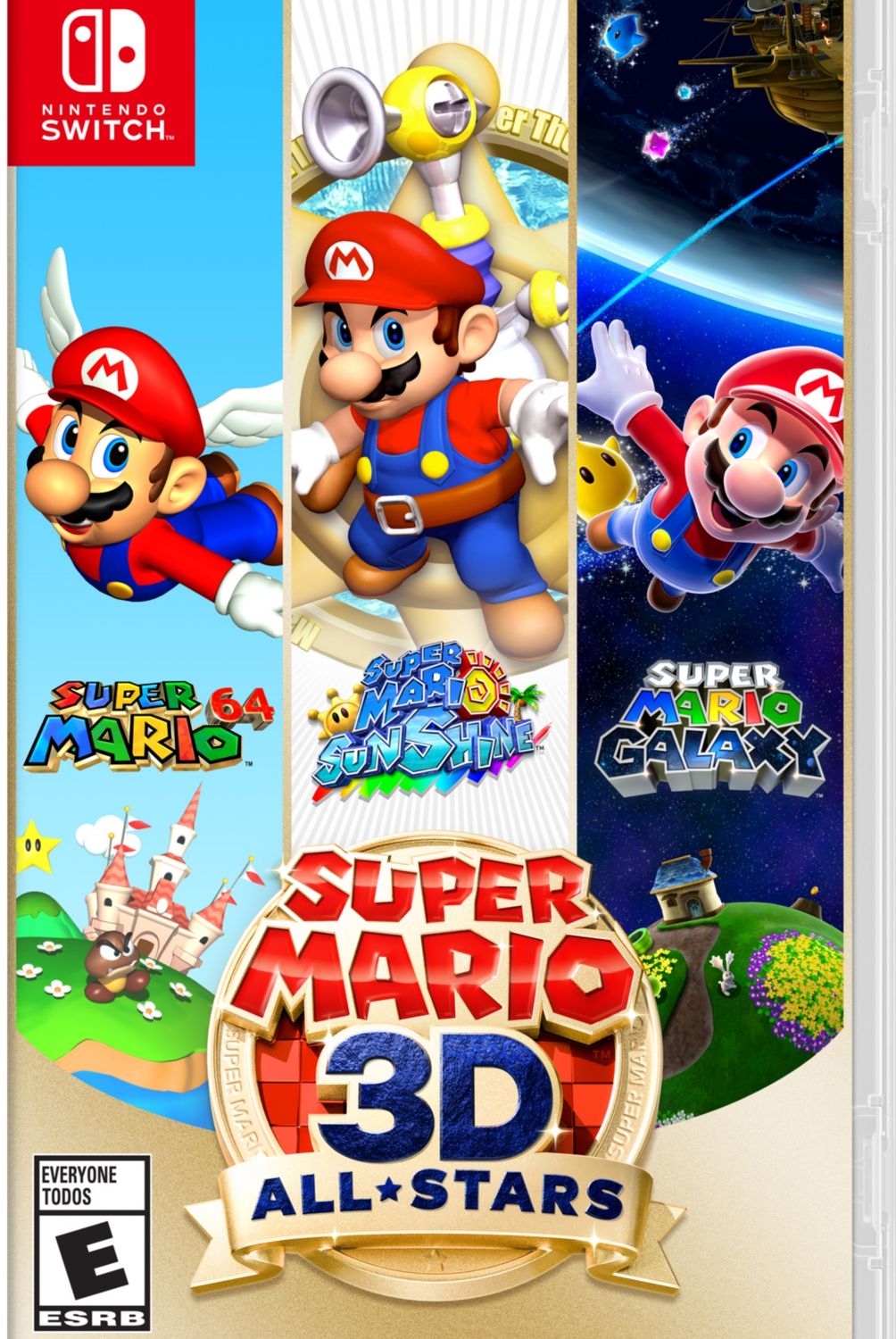 NINTENDO - Videojuego Super Mario 3D All Star Switch+Stickers