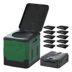 EDWINAYY - Baño Químico Portátil 20-litros Reusable Camping Outdoor