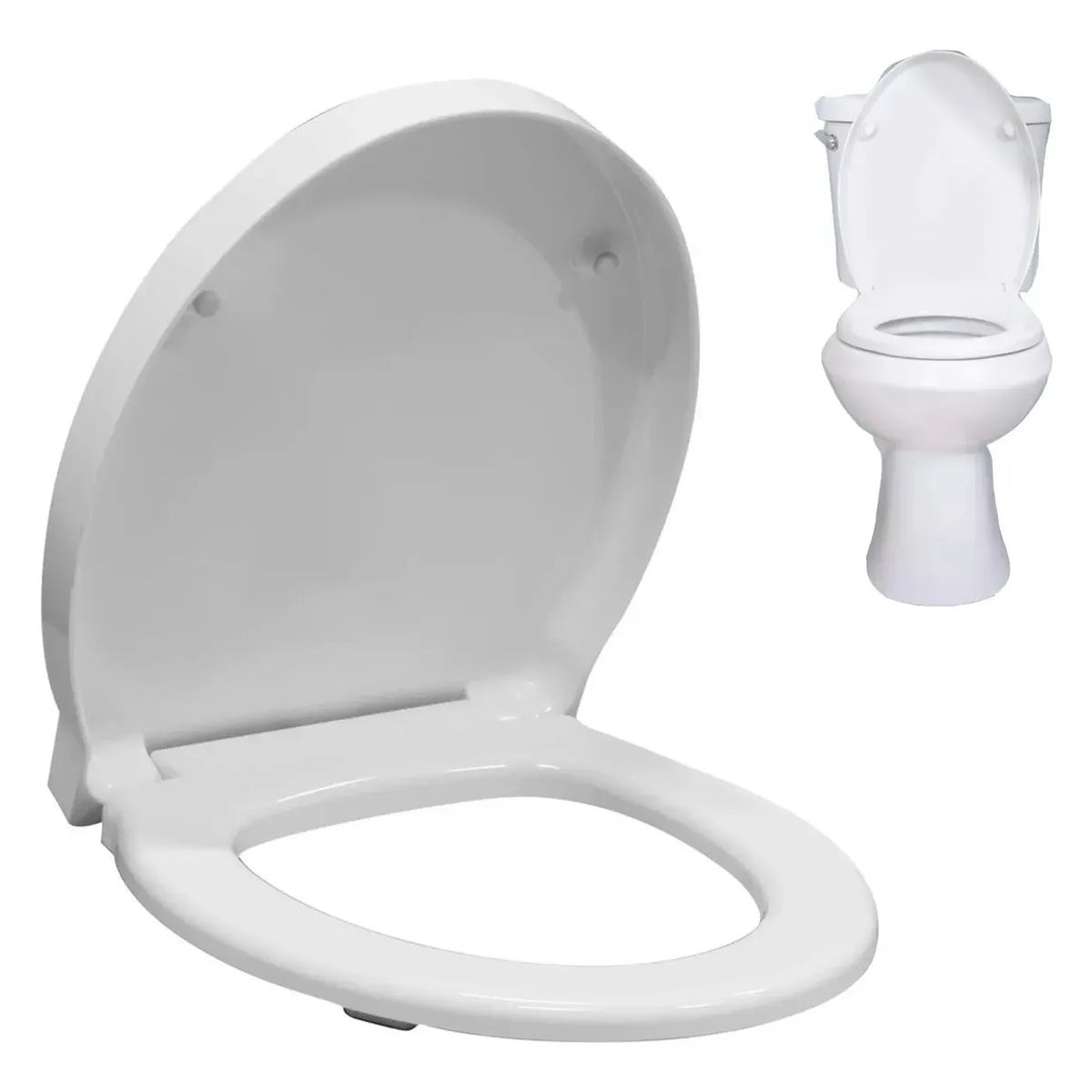GENERICO - Tapa Asiento Para Baño Wc Cierre Suave