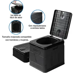 EDWINAYY - Baño Químico Portátil 20-litros Reusable Camping Outdoor