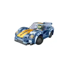 BLWOENS - Juguetes de bloques de construcción de carreras - Azul