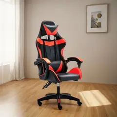 GENERICO - Silla Gamer De Cuero Reclinable Ergonómica Escritorio Hogar