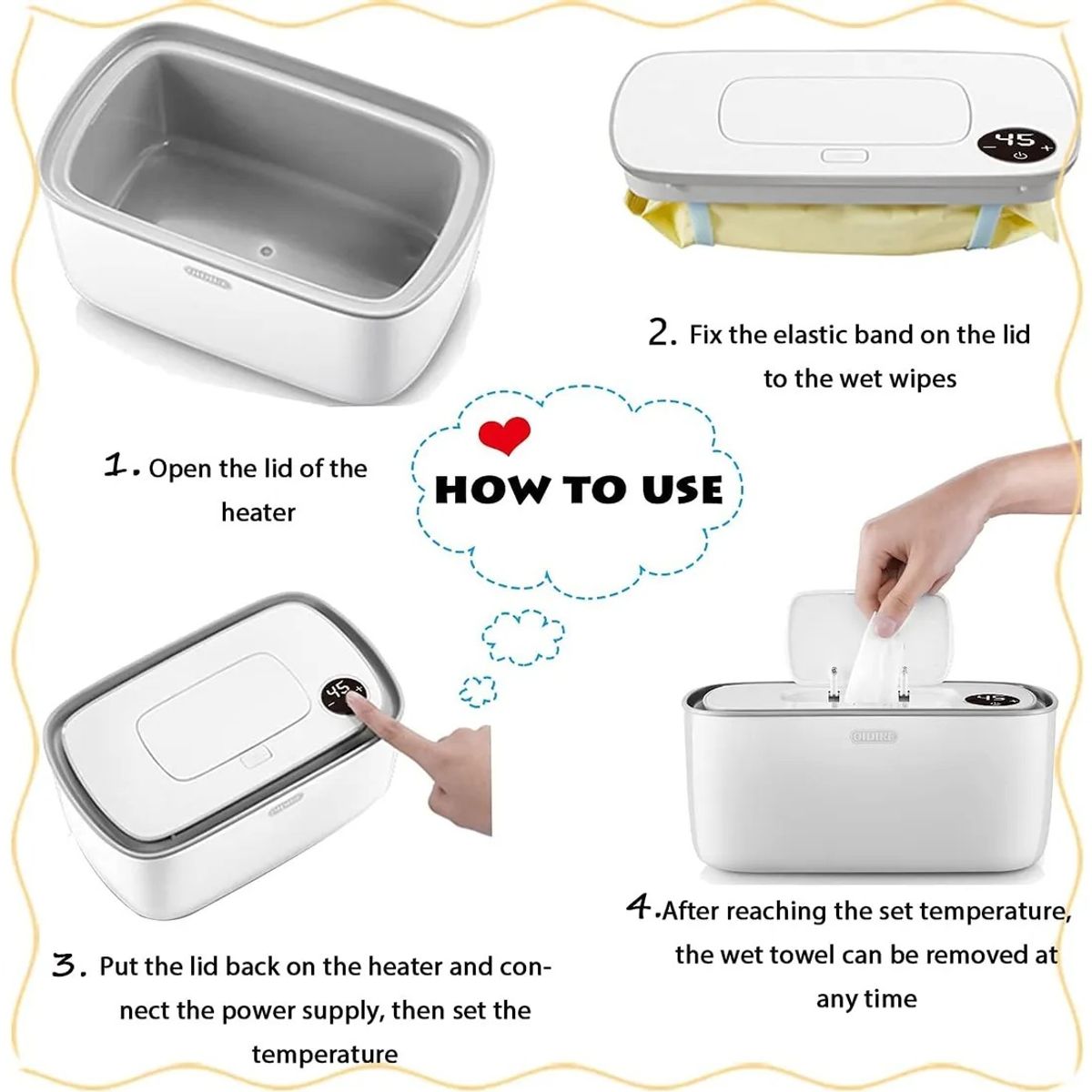 EVERSO - Calentador Toallitas Húmedas Para Bebes Termostatoportátil