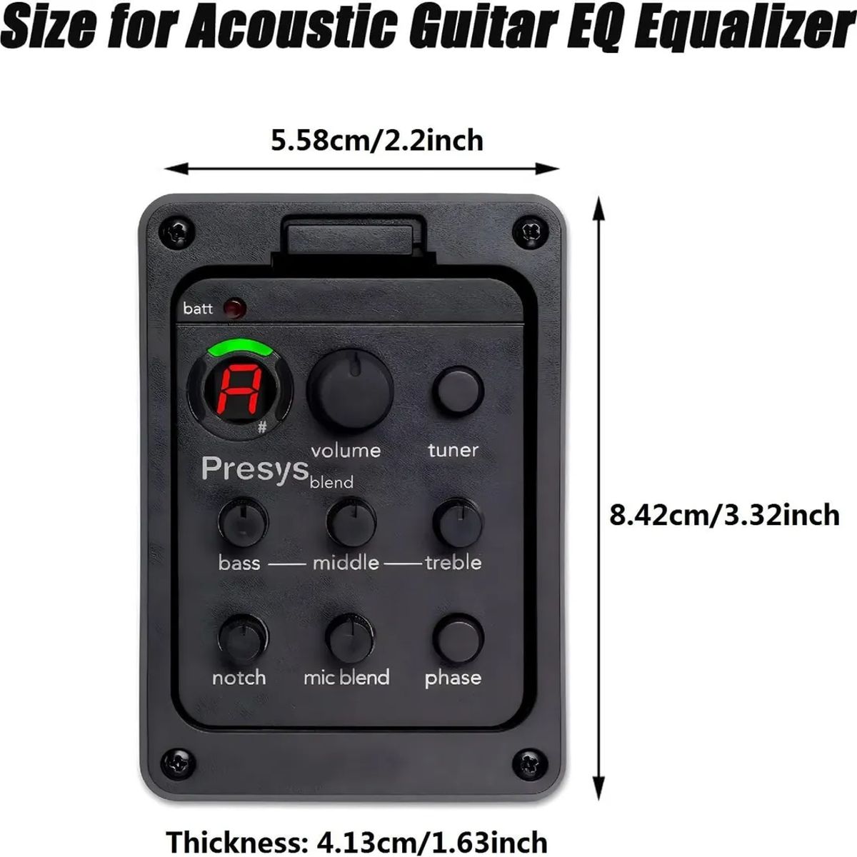 GENERICO - Presys Blend 301 Cápsula Ecualizador Para Guitarra