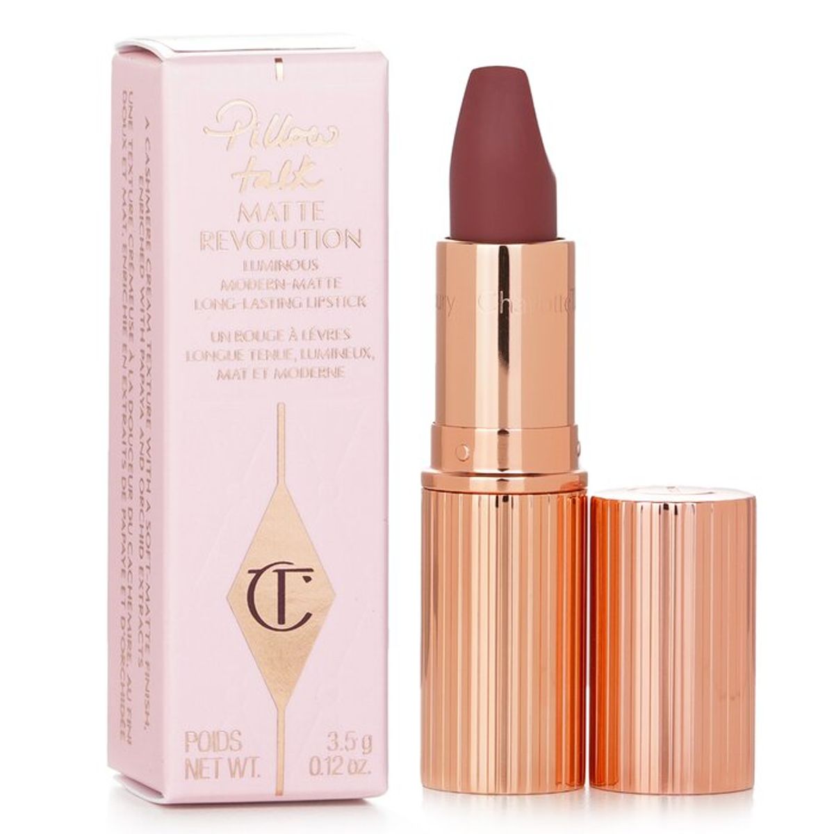 CHARLOTTE TILBURY - Labial Revolución Mate Pillow Talk Medium Berry Pink 35g Charlotte Tilbury