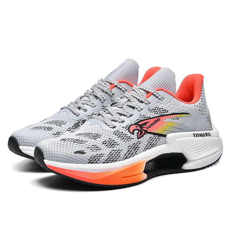 DANWEILE - Zapatillas de running transpirables y con absorción de impactos - Gris