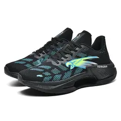 9KSAFETYJB - Zapatillas de running transpirables y con absorción de impactos-Negro