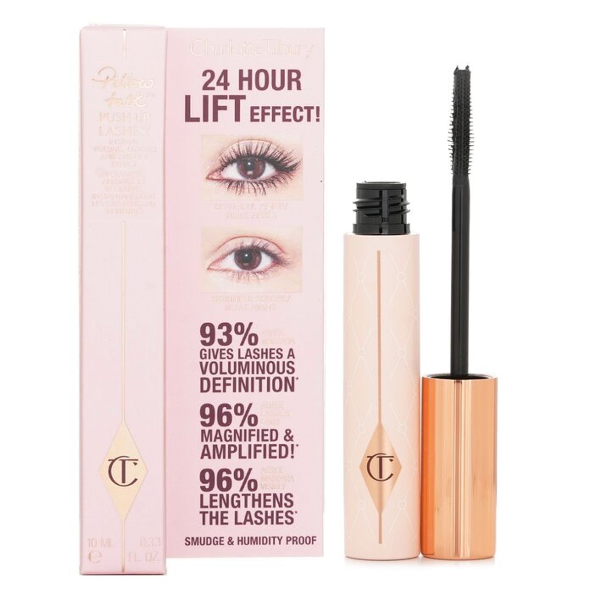 CHARLOTTE TILBURY - Máscara Pillow Talk Push Up Lashes Super Black 10ml Charlotte Tilbury