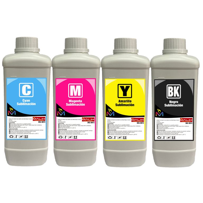Pack 4 Litros Sublimacion 4 Colores para Epsn E/tank L3560
