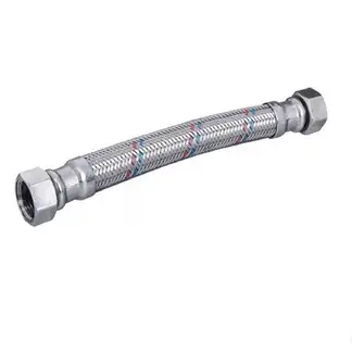GENERICO - Flexible De 12 Acero Inoxidable 35cm Calefont He-hi Hoffens - Negro