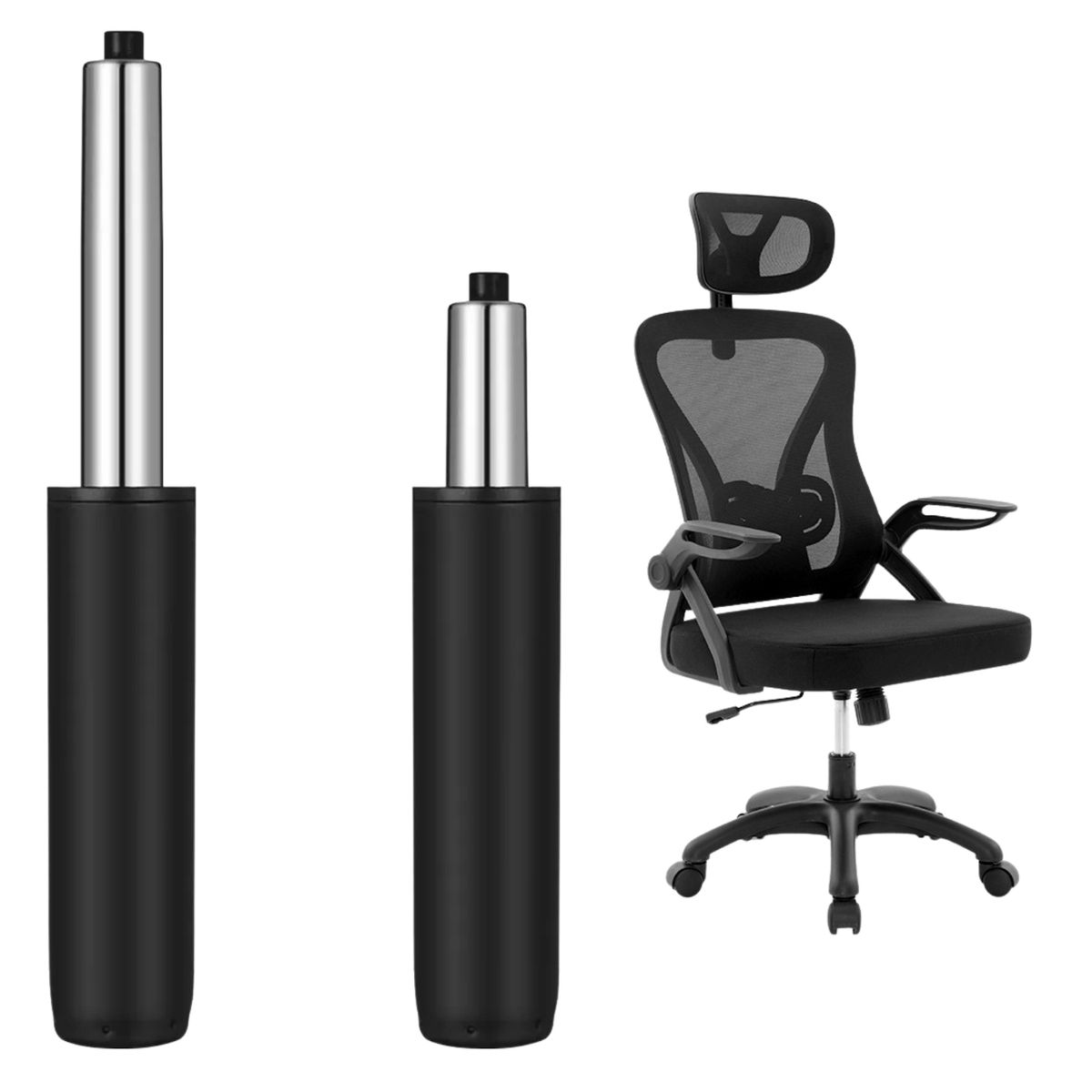 GENERICO - Pistón Gas Repuesto Para Sillas Oficina De Escritorio Gamer 20cm 3 Etapas