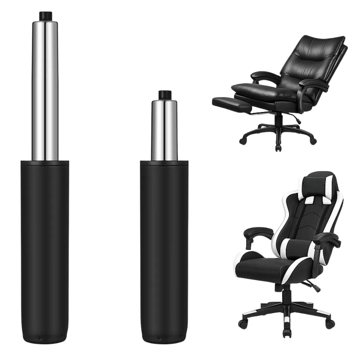 GENERICO - Pistón Gas Repuesto Para Sillas Oficina Escritorio Gamer 30cm 3 Etapas