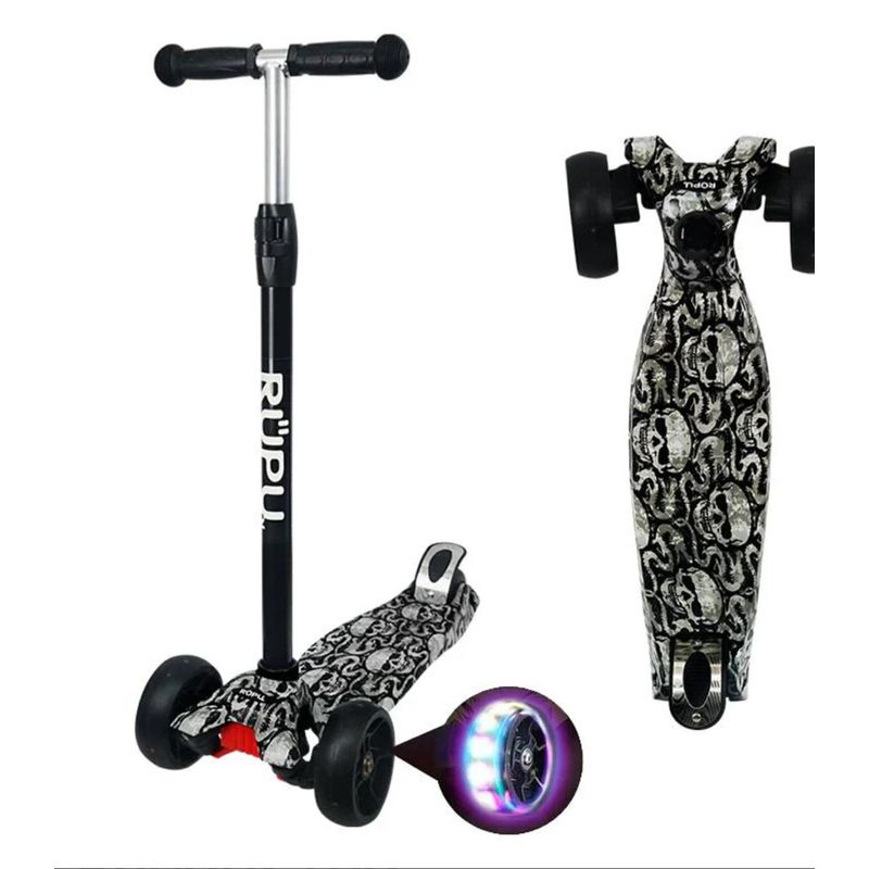 GENERICO - Scooter Monopatín Infantil Diseño de Scooter Black D24