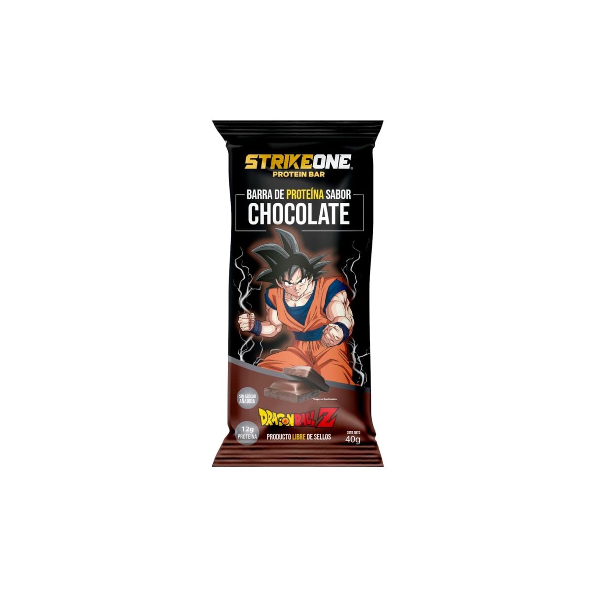 GENERICO - BOX 20 BARRAS DRAGON BALL Z GOKU /CHOCOLATE - STRIKEONE