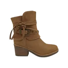HERIEL - Bota Café Gamuza Mujer