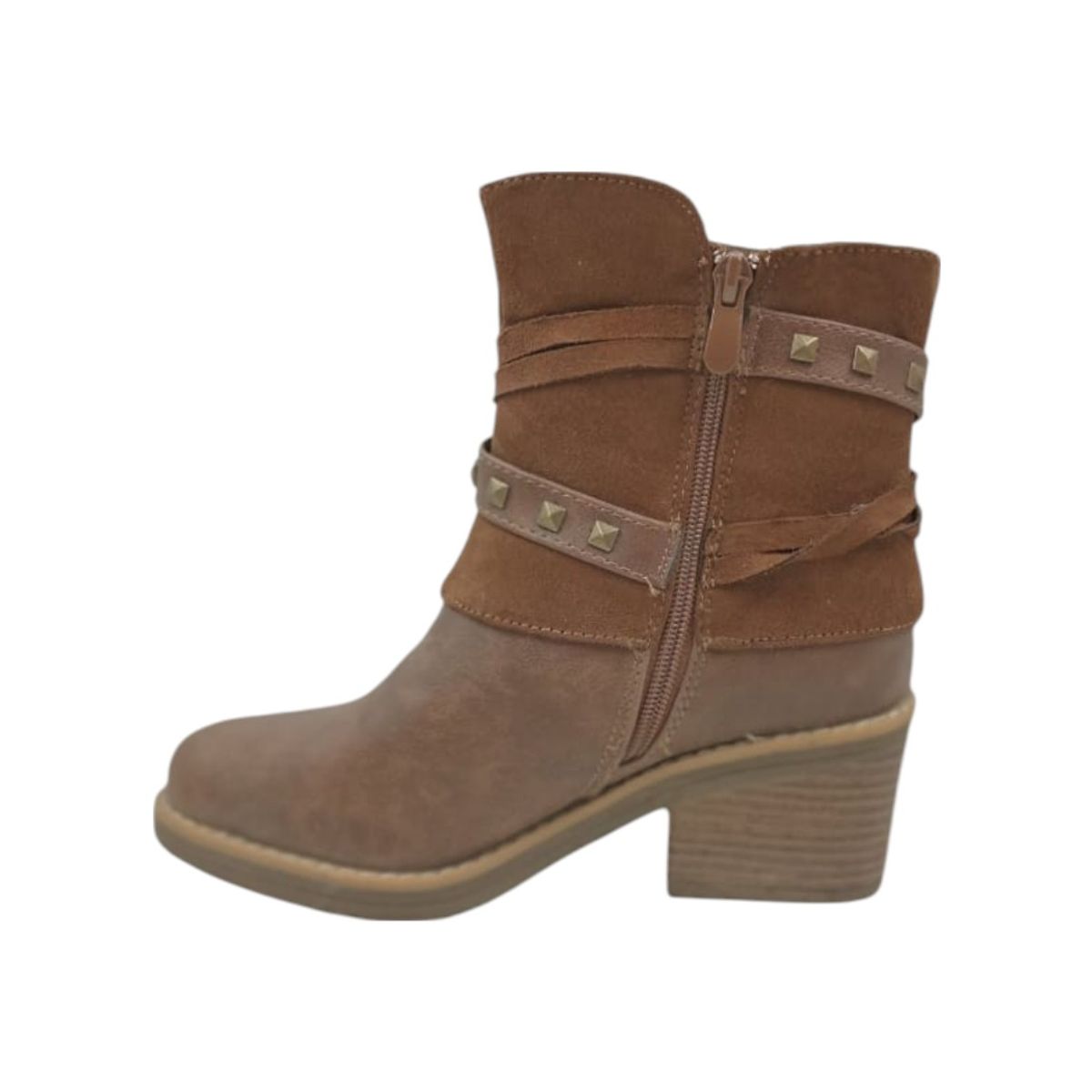 HERIEL - Bota Café Gamuza Mujer