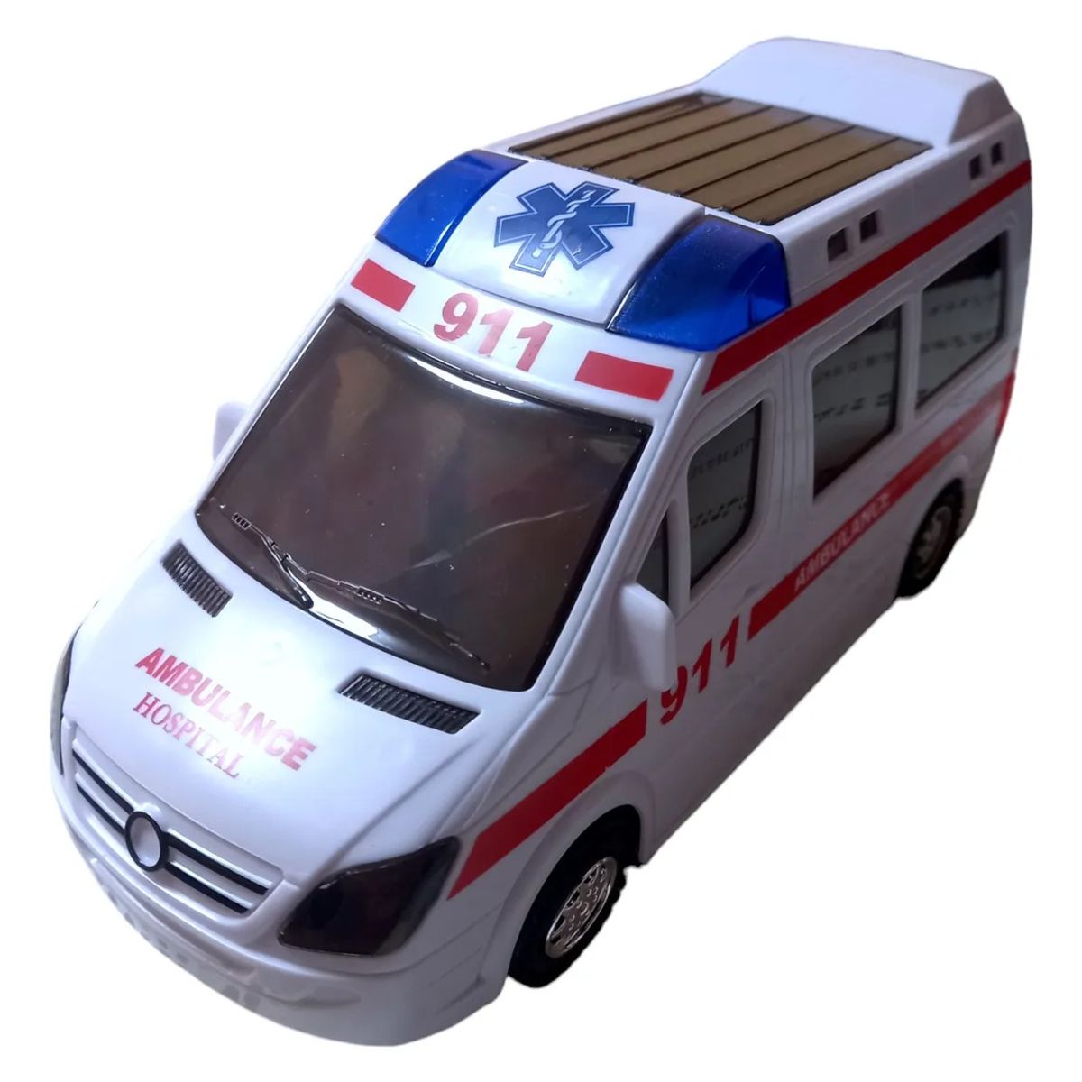 GENERICO - Juguete Auto Ambulancia Camión De Emergencia Con Sonido Luz